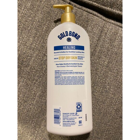 2 pack Gold Bond Family Size 20 oz Healing Hydrating Lotion with Aloe - Picture 2 of 3